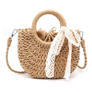 Straw Clutch Top Handle Handbags Rattan Straw Bag Summer Beach Tote Shoulder Bag Crossbody Travel Beach Tote