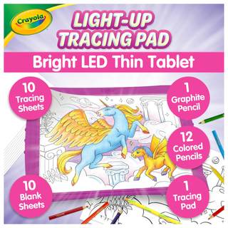 Crayola Light Up Tracing Pad Pink, Best Birthday Gifts for Girls & Boys, 6, 7, 8 Year Olds, Kids Toys, Light B