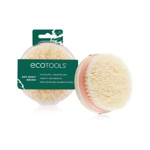 EcoTools Dry Body Brush for Dry Brushing, Smooth Skin, 1 Count | Soft, glowing skin, body scrub brush, leg exf