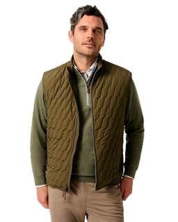 johnnie-O Belfry Puffer Vest | Men's Quilted Puffer Vest | Insulated | Warm Layer Medium Mangrove