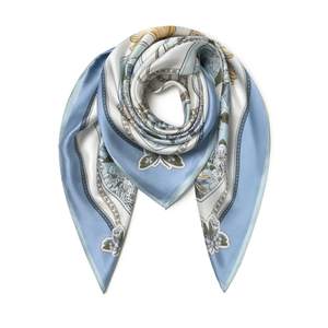 SHIROUYU 100% Pure Mulberry Silk Scarf 35" Large Square Lightweight Headscarf –Women’s Hair Wraps The shawl-Wi