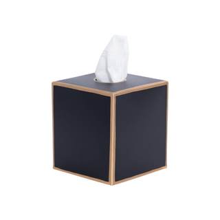 Jaye’s Studio Decorative Tissue Box Cover Square, Metal Modern Tissue Box Cover Farmhouse Decor for Bathroom A