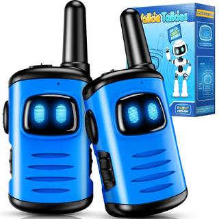 Kids Walkie Talkies Toys for Boys: comedyfun Mini Robots Walkies Talkies 2 Pack Birthday Gifts for 3 4 5 6 7 8