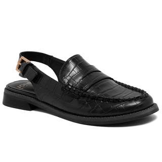 Jones New York Women’s Slingback Loafer Flats – Back Strap Penny Loafer Style with Adjustable Buckle, Round To