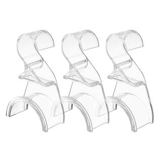 Clear Purse Hanger Closet 3 Pack, Acrylic Purse Hooks for Closet | Acrylic Purse Hooks, Space Saving Storage, 