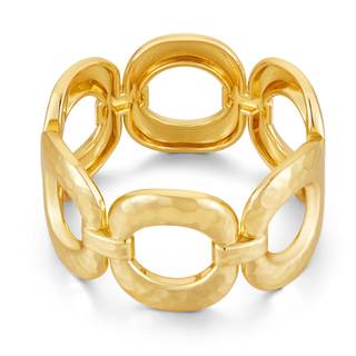 Chunky Gold Bracelet for Women - Bold Bangle and Statement Adjustable Bracelet, Modern Chunky Jewelry Collecti