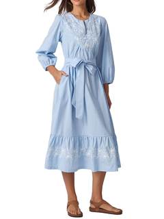 8 Chic Amazon Blue & White Dresses