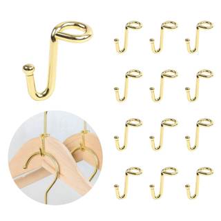 Metal Clothes Hanger, 36 Pack Connector Hooks Stable Gold Metal Outfit Hangers Extender Clips Organizer Strong