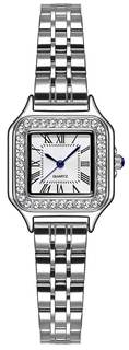 Gold Watches for Women Dainty Square Vintage Watches Luxury Ladies Diamond Accent Dress Stainless Steel Bracel