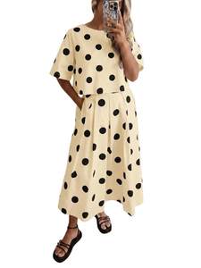 Tankaneo Womens Polka Dot 2 Piece Skirt Sets Summer Tie back tops | Summer, Tie Back Tops, Pleated Maxi Skirts