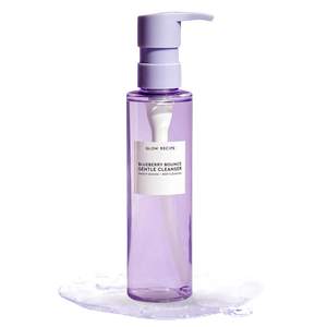 Glow Recipe Blueberry Bounce Exfoliating Face Wash - Foaming Facial Cleanser, Makeup Remover & Clarifying Mask