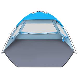 Gorich Beach Tent Sun Shelter for 3/4/6/8/10 Person with UPF 50+ UV Protection, Lightweight & Easy Setup Beach