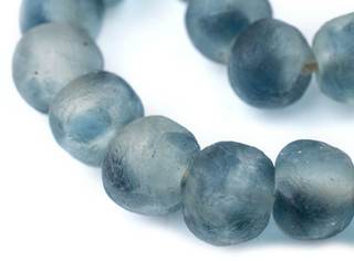 Jumbo Recycled Glass Beads, 21–25mm – African Sea Glass for Wall Hangings, Coffee Table Decor, Shelf Styling, 