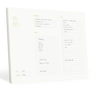 Pinesman - Elegant To Do List Notepad with Mouse Pad Feature, 11.22" x 7.87", 50 Tear-Off Sheets, Gold Foiled,