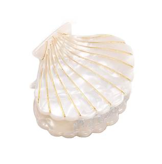 Shell Jaw Clip Hair Claw Clip Clamps Resin Hair Clips Marble Pattern Hairpins Hair Accessories for women Styli