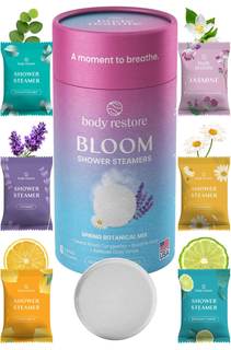 BodyRestore Shower Steamers Aromatherapy, Gifts for Women, Bloom 6 Pack | Birthday Gifts for Women, Men, Mom &
