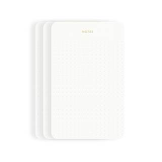 Pinesman - Elegant Desk Notepads for Professionals, Executive's Memo Pads, Minimalist, Gold Foiled, Dotted Lay