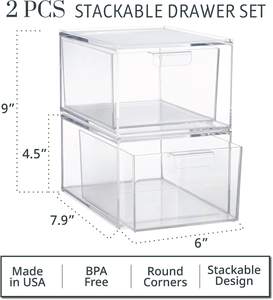 STORi Audrey Stackable Clear Bin… — view 3