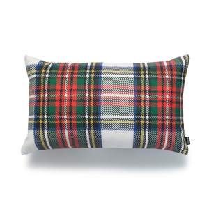 Hofdeco Decorative Throw Pillow Cover ONLY, Gray Classic Stewart Scottish Tartan Plaid (Canvas), 12"x20"
