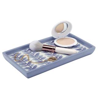 Avanti Linens - Vanity Tray, Resin Countertop Accessories, Guest Bathroom Essentials (Monterey Collection, Blu