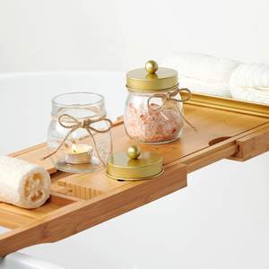 SheeChung 2 Pack Glass Mason Jar Qtip… — view 4