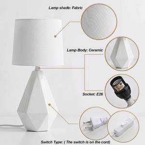 SOTTAE Modern Small Ceramic Table Lamp… — view 3