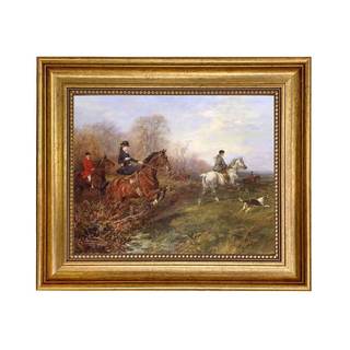 Schooner Bay Co. - Heywood Hardy Out of the Thicket 8 x 10” Oil Painting Print on Canvas Gold Frame Home Wall 