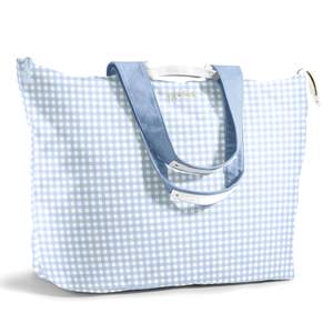 Fit & Fresh XL Beach Tote Bag for Women – XL Travel Tote with Zipper & Pockets, Oversized Canvas Pool Bag, Wee