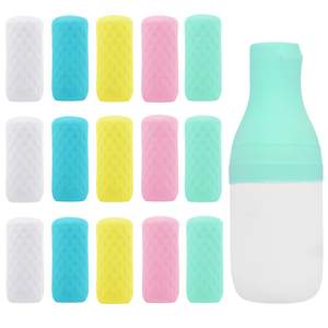 15 Pack Travel Essentials Silicone Bottle Covers Leak Proofing | Cruise Essentials, Beach Vacation Essentials 