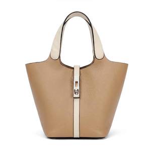 Tote Bag for Women Vegan Leather Bucket Purse for Women Top Handle Handbag Shoulder Bag with Detachable Small 