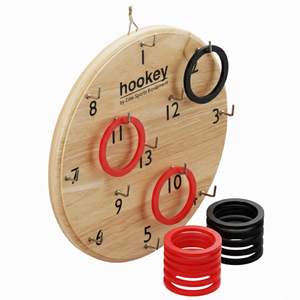 Elite Sportz Equipment Ring Toss Game | Sturdy Wooden Board Set for Kids Outdoor Games | Camping Activities - 