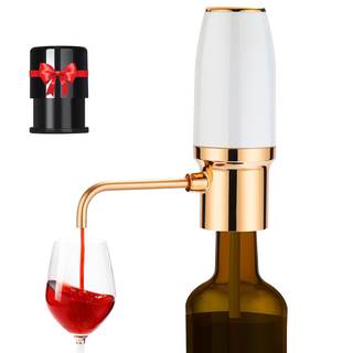 BLUBYEES Electric Wine Aerator and Automatic Wine Dispenser | Rechargeable one-touch aerator mixes wine with a