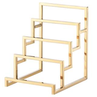 uxcell Clutch Purse Display Stand 4 Layer Wallet Display Rack Metal Clutch Holder Riser for Home Retail Store 
