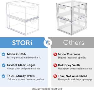 STORi Audrey Stackable Clear Bin… — view 5