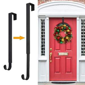 HEYHOUSE Wreath Hanger,Easter Decorations Adjustable Wreath Hanger for Front Door Decor from 14.9-25",Over The