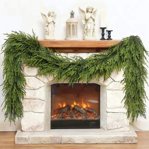 5FT Artificial Norfolk Pine Garland, Lifelike Faux Christmas Garland (1Pcs) | Full and Lush, Realistic Fake Gr