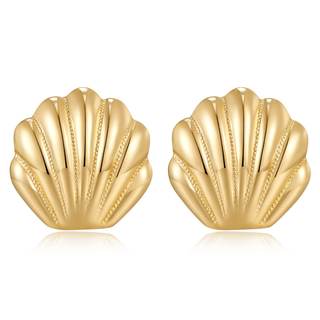 LILIE&WHITE Seashell Stud Earrings For Women Gold Earrings Seashore Earrings Nautical Jewelry For Women Sea li