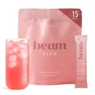 BEAM Glow Hormone Support & Cortisol Supplement for Women - Daily Vitamins for Women with Ashwagandha, Seleniu