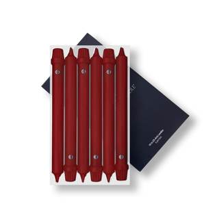 Colonial Candle Unscented Taper Candle, Classic Collection, Traditional Cranberry, 10 in, Pack of 6 Candlestic