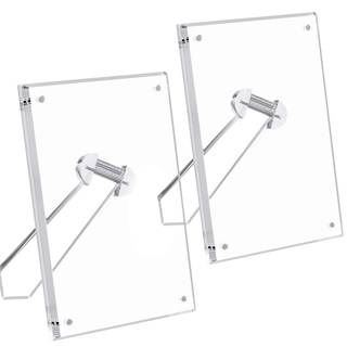 NIUBEE 5x7 Acrylic Picture Frame with Magnets,Floating Photo Frames 2 Packs | 95% High Transparency Shatter-Re