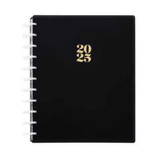 Happy Planner Disc-Bound 12-Month Planner, Jan.–Dec. 2025 Daily, Weekly, and Monthly Planner, Big Size, Dashbo