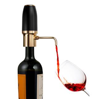 Sip & Shimmer Electric Wine Aerator & Wine Dispenser, Rechargeable Automatic Wine Pourer, Black & Gold Wine Ac