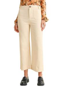 miduo Womens High Waisted Cropped Capris Stretchy Straight Pants Trousers | Womens Pants High Rise Crop Capris