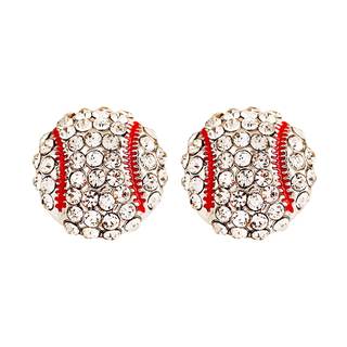 Baseball Earrings Jewelry Baseball Stud Earring Baseball Pendant Dangle Sports Earrings for Women Style C