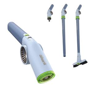 Shark BlastBoss, All-in-One Air Blasting System with BlastBroom, AB2111BL | Precision Nozzle, Extension Wand,