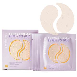 Patchology Serve Chilled Bubbly Eye Gels with Niacinamide, Hydrating Under Eye Patches with Niacinamide and Vi