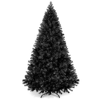 Best Choice Products 6ft Artificial Full Black Christmas Tree Seasonal Holiday Decoration for Home, Office, Pa