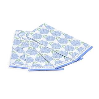 Two's Company Hydrangea 3-Ply Guest Towels, 20 Count | Blue hydrangea 3-ply guest towels add floral charm to b