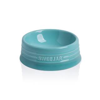 Sweejar Gradient Dog Bowl, Ceramic Dog Food Dish for Puppy and Kitten, Porcelain Pet Bowl for Food and Water 8