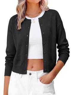 ANRABAESS Cardigan Sweaters for Women 2026 Fall Outfits | Button Up Sweater，Textured Knit，Dressy Casual Classi